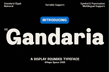 Gandaria Display Typeface