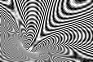 Black and white stripes in tunnel
