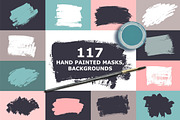 Hand Painted Masks, Backgrounds, a Texture Graphic by Pink Ocean (Thumbnail 1 of 3)