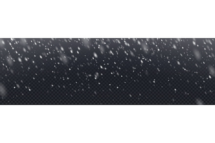 Snow overlay with falling white, an Illustration by art PVP - market