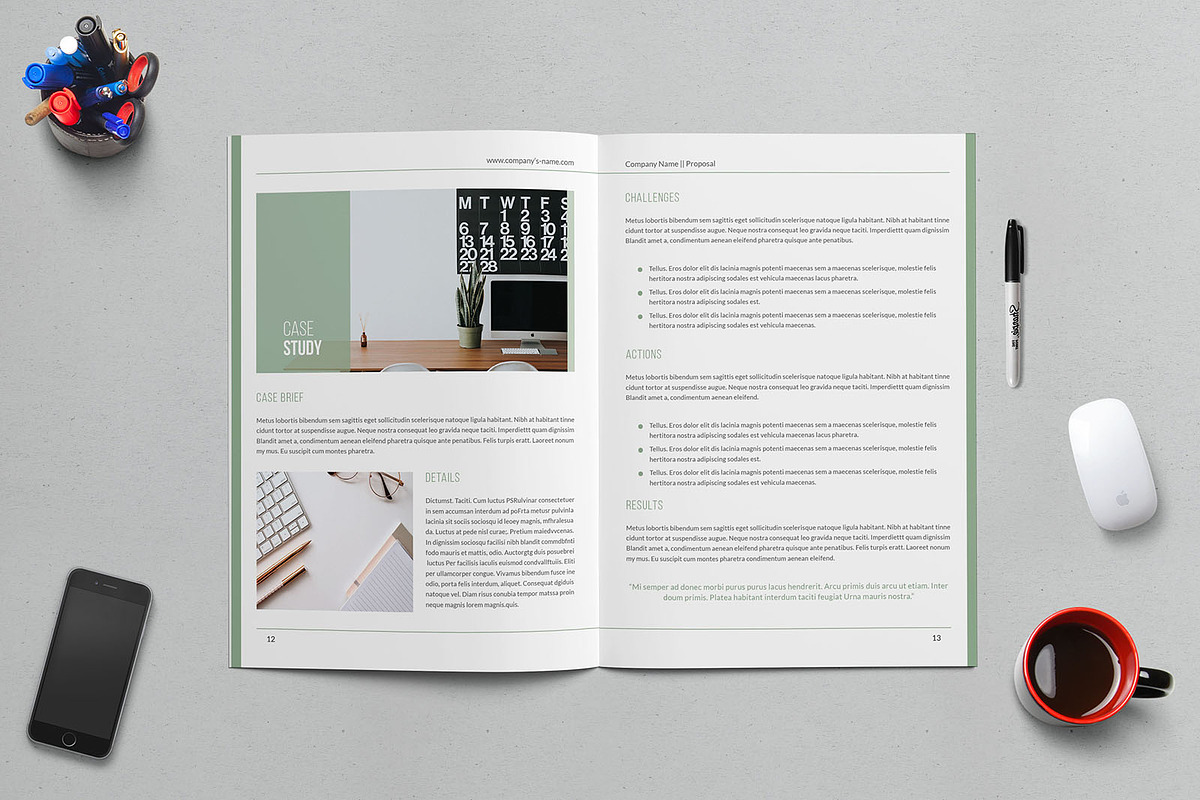 Company Profile Business Proposal, a Brochure Template by Divergent Studio (Photo 8 of 9)