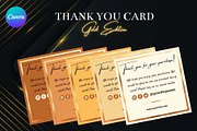 Thank You Card - Gold Edition, a Card Template by Miku Waku (Thumbnail 1 of 3)