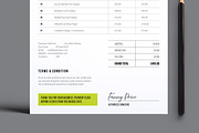 Minimal Professional Invoice Design, a Stationery Template by MightyDesign (Thumbnail 3 of 8)