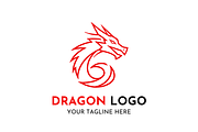 Dragon Powerful Emblem Logo Design, a Branding & Logo Template by Megafox Studio (Thumbnail 1 of 2)