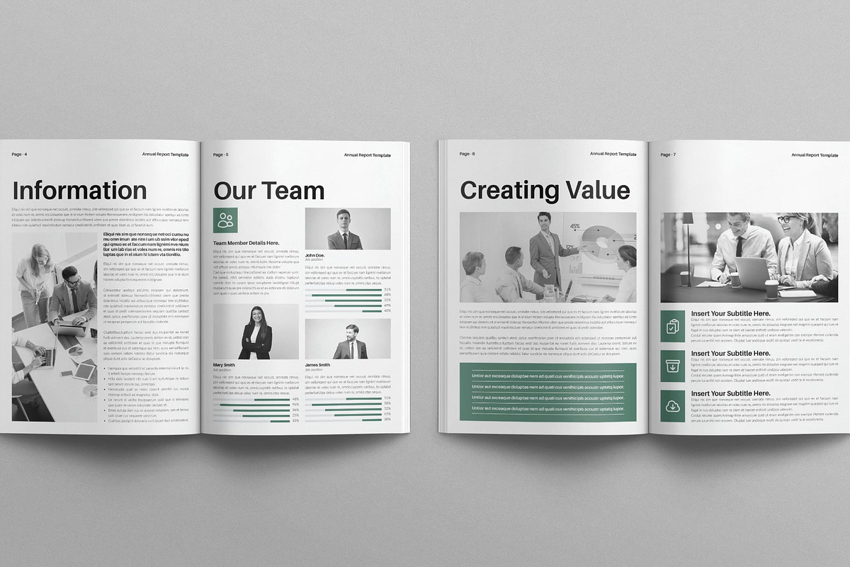 Annual Report Template, a Brochure Template by E-Type (Photo 3 of 7)