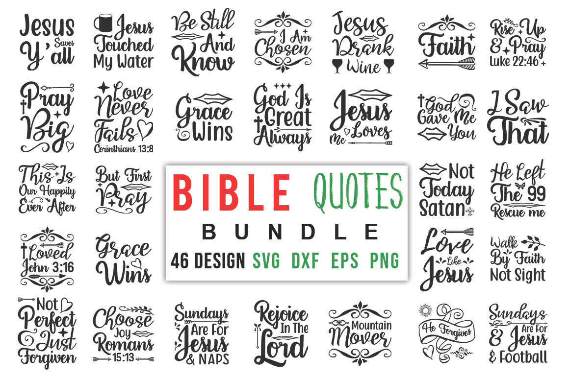 46 Bible Verse SVG Bundle, an Object Graphic by DESIGNAVO