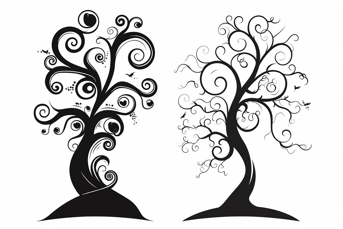 Tree Laser Cut Bundle | Decorative, a Graphic by hafijul (Photo 9 of 11)