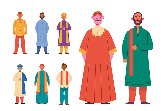 Indian Traditional Clothing Set preview 2