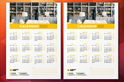 Wall Calendar 2020, a Stationery Template by AntartStock (Thumbnail 5 of 6)