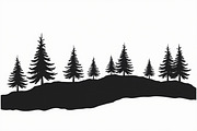 Pine Forest Silhouette Bundle, a Graphic by Creativeshirt (Thumbnail 10 of 14)