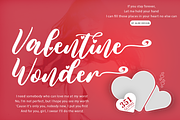 Valentine Wonder, a Script Font by Aldedesign (Thumbnail 1 of 12)