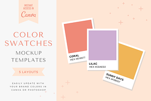 Color Swatch Mockup Canva