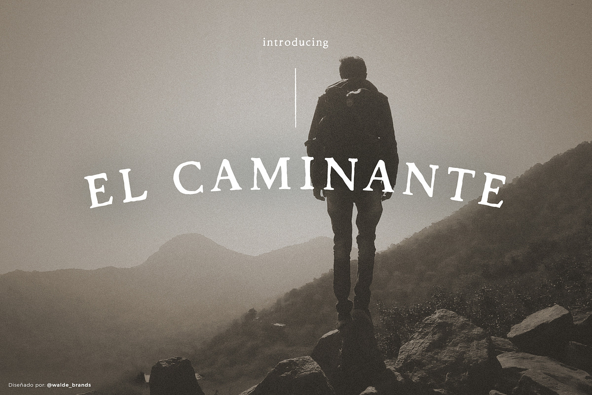 El Caminante Handmade Font, a Serif Font by Walde_Brands Shop (Photo 1 of 9)