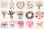 Blush Pink  Mother's Day Clipart, an Illustration by NadiaTheronArt (Thumbnail 2 of 4)