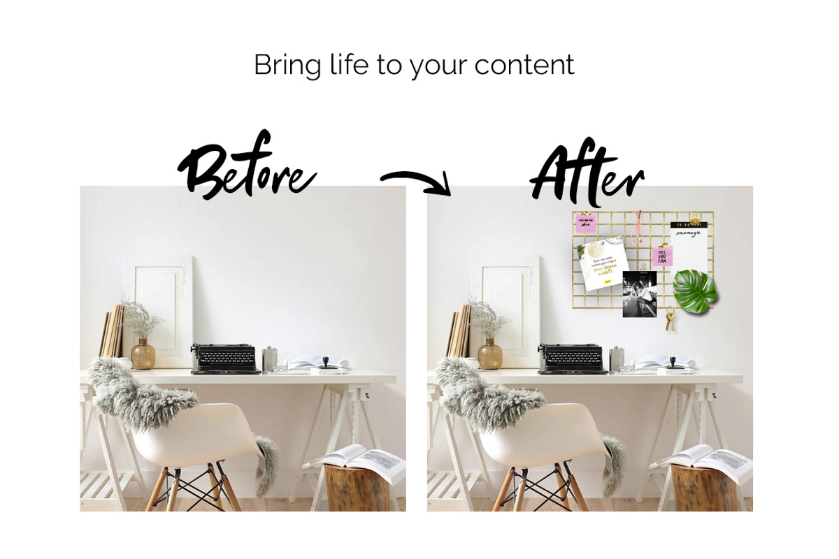 HOME OFFICE - Digital stationery, an Object Graphic by Instagram templates E.B. (Photo 2 of 7)