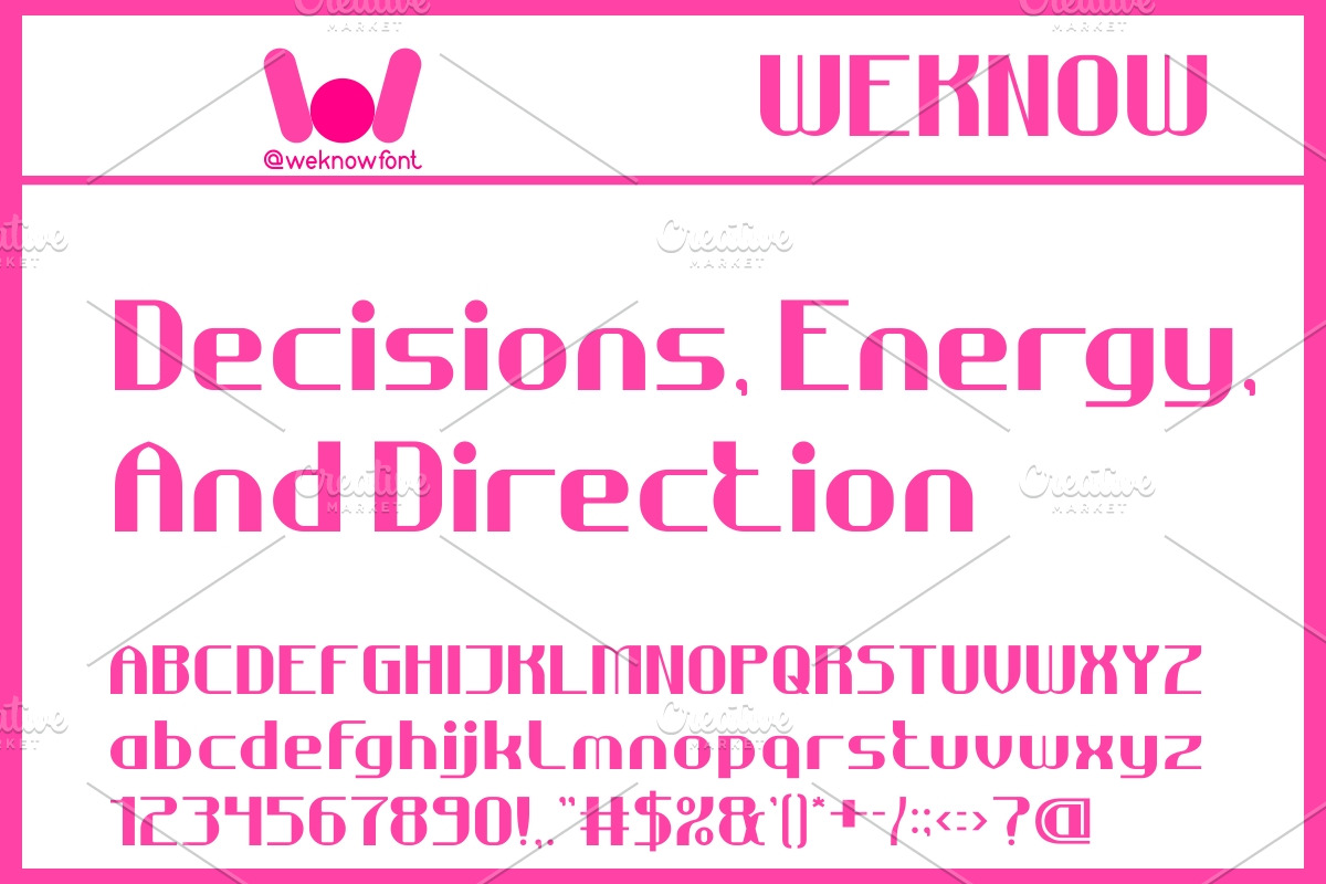 Take action font, a Sans Serif Font by weknow (Photo 3 of 8)