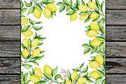 Lemon Tree Watercolor Design Kit, a Decorative Illustration by Artspace (Thumbnail 4 of 8)