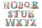 Coral Reef Alphabet Clipart | Ocean, a Seasonal Illustration by GlamArtZhanna (Thumbnail 3 of 5)
