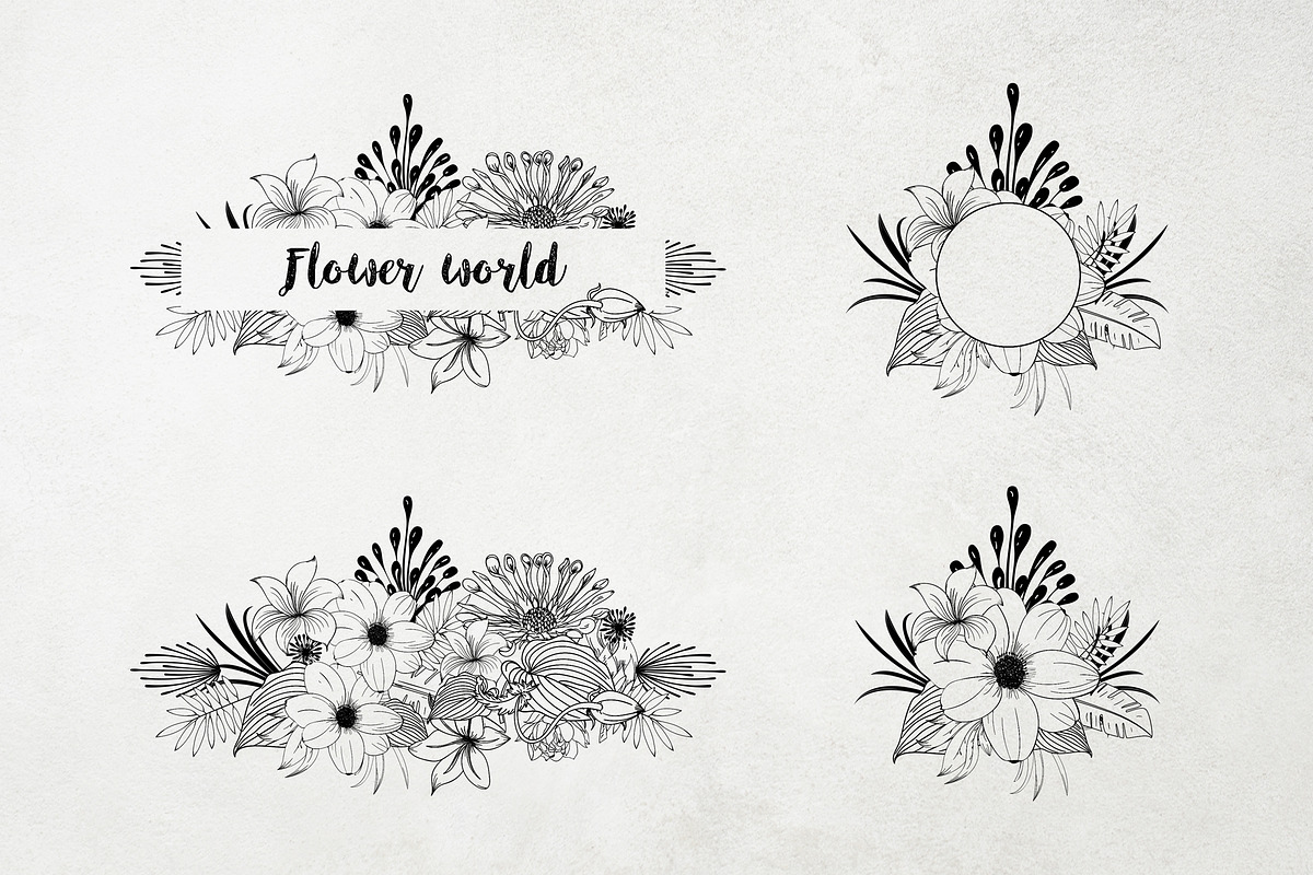Hand Drawn Flower World, an Illustration by Suvham Roy (Photo 3 of 7)