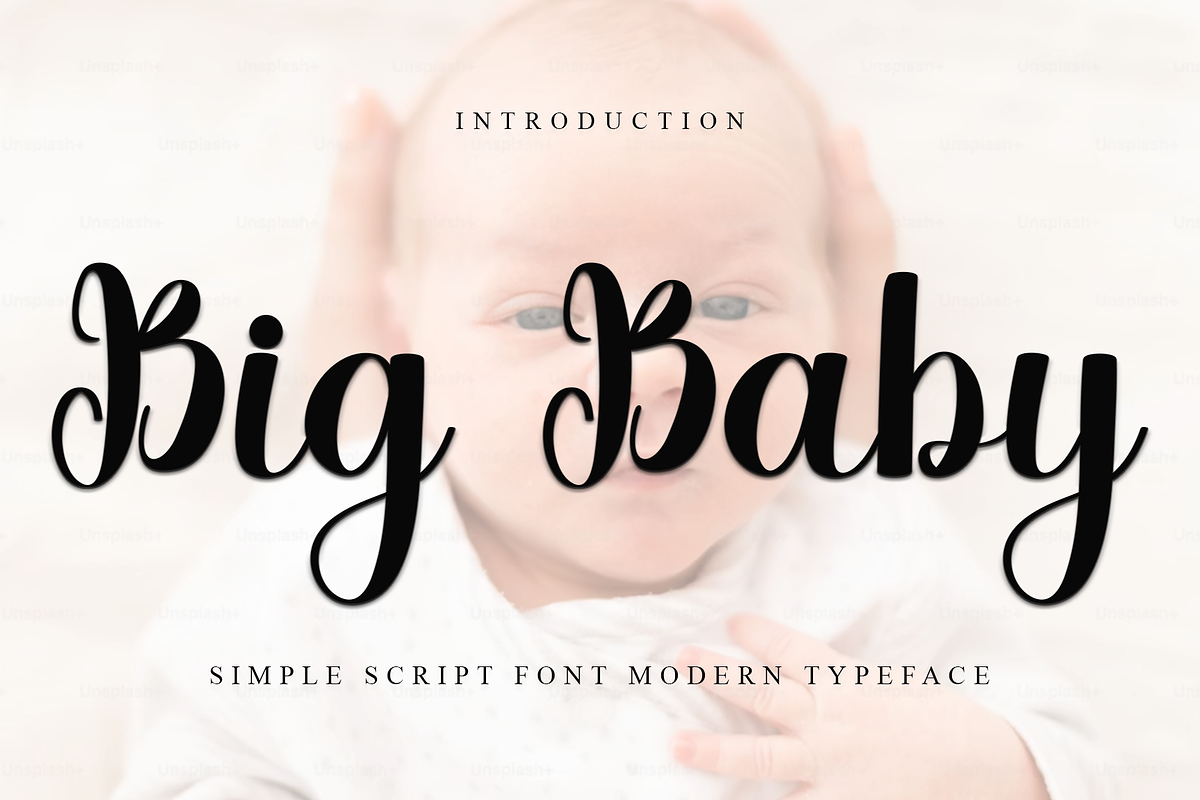 Big Baby, a Handwritten Font by InermediaSTUDIO (Photo 1 of 8)