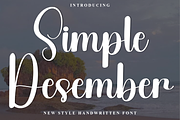 Simple Desember, a Handwritten Font by InermediaSTUDIO (Thumbnail 1 of 8)