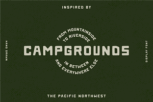 CAMPGROUNDS FONT