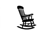 Timeless Rocker Chair Silhouette Set, an Object Graphic by Designs_River (Thumbnail 2 of 3)