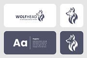 Wolf Head Logo in Monochrome Style, a Branding & Logo Template by Artnivora.Std (Thumbnail 2 of 4)