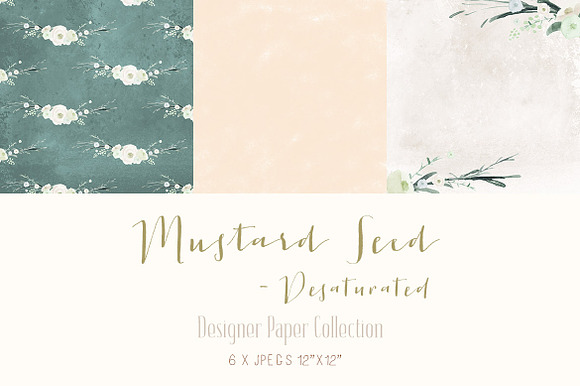 Papers Mustard Seed Desaturated