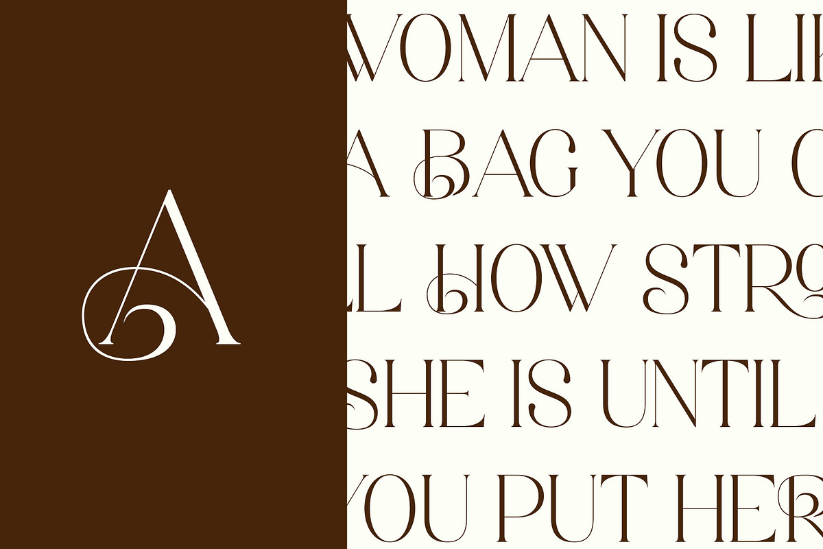 Aretha - Modern Serif Font, a Serif Font by Aqeel_Art (Photo 9 of 12)