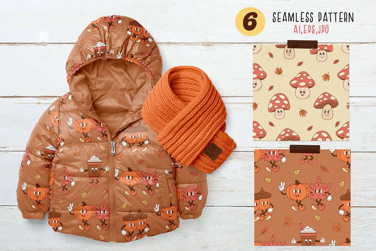 Cute Autumn Clipart Bundle, a Seasonal Illustration by NataKa (Photo 7 of 10)