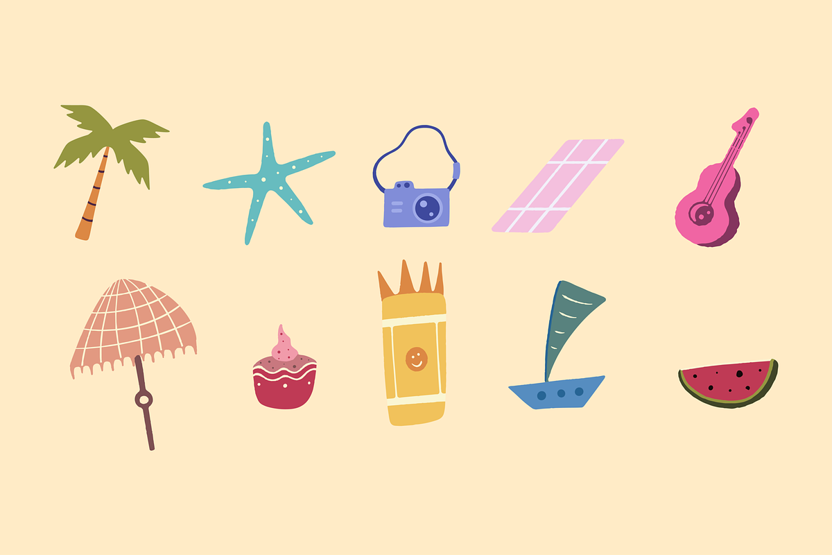 Summer Vibes Illustration, an Object Illustration by HunEyy (Photo 4 of 7)