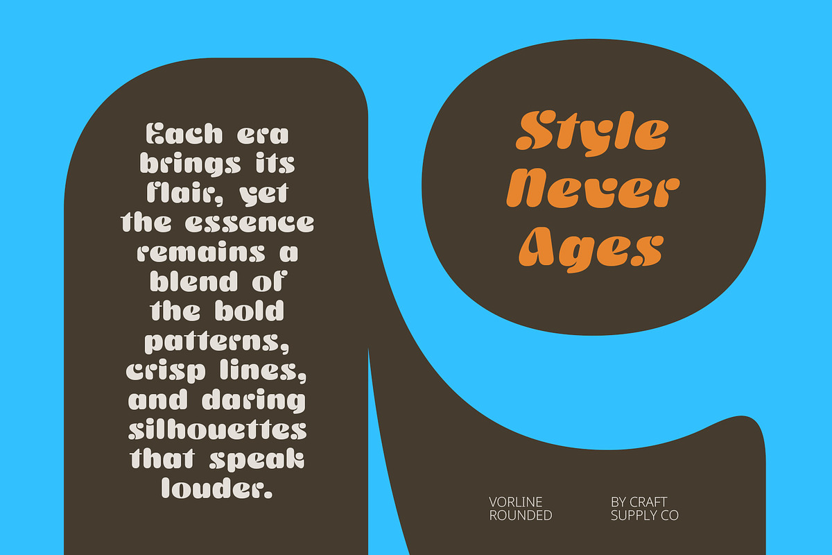 Vorline Rounded, a Sans Serif Font by Craft Supply Co. (Photo 3 of 8)