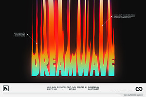 Acid Glow Text effects, a Layer Style Add-On by Cursedesign