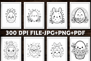 Easter Egg Coloring Book For Adults, a Seasonal Illustration by Design Station (Thumbnail 4 of 5)