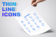 Clothes | 16 Thin Line Icons Set, an Outline Icon by Alex Blogoodf (Thumbnail 3 of 7)