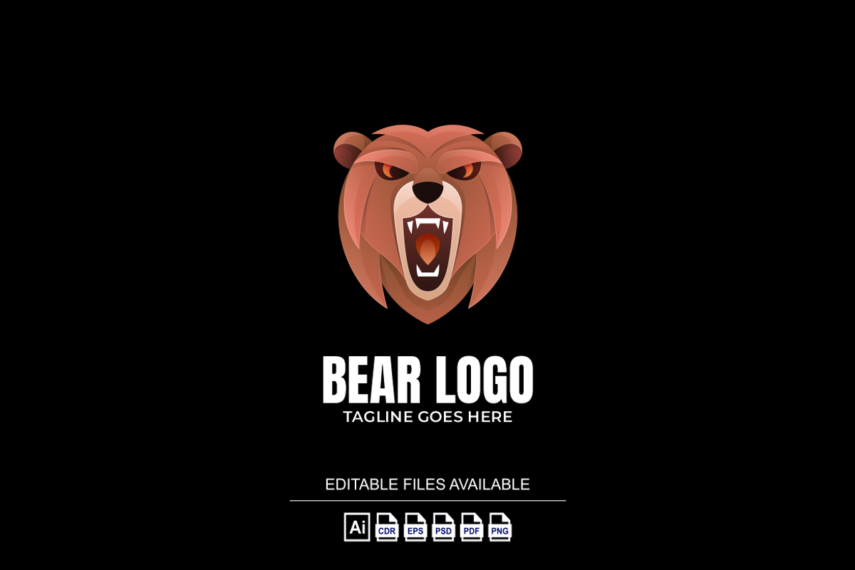 Bear Colorful Logo, a Branding & Logo Template by Ibnipro1