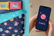 Fantasy planets cartoon illustration, a Decorative Illustration by Neliakott ♥ (Thumbnail 5 of 8)
