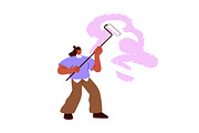 People painting, decorating wall set, a Person Illustration by Good Studio (Thumbnail 2 of 6)