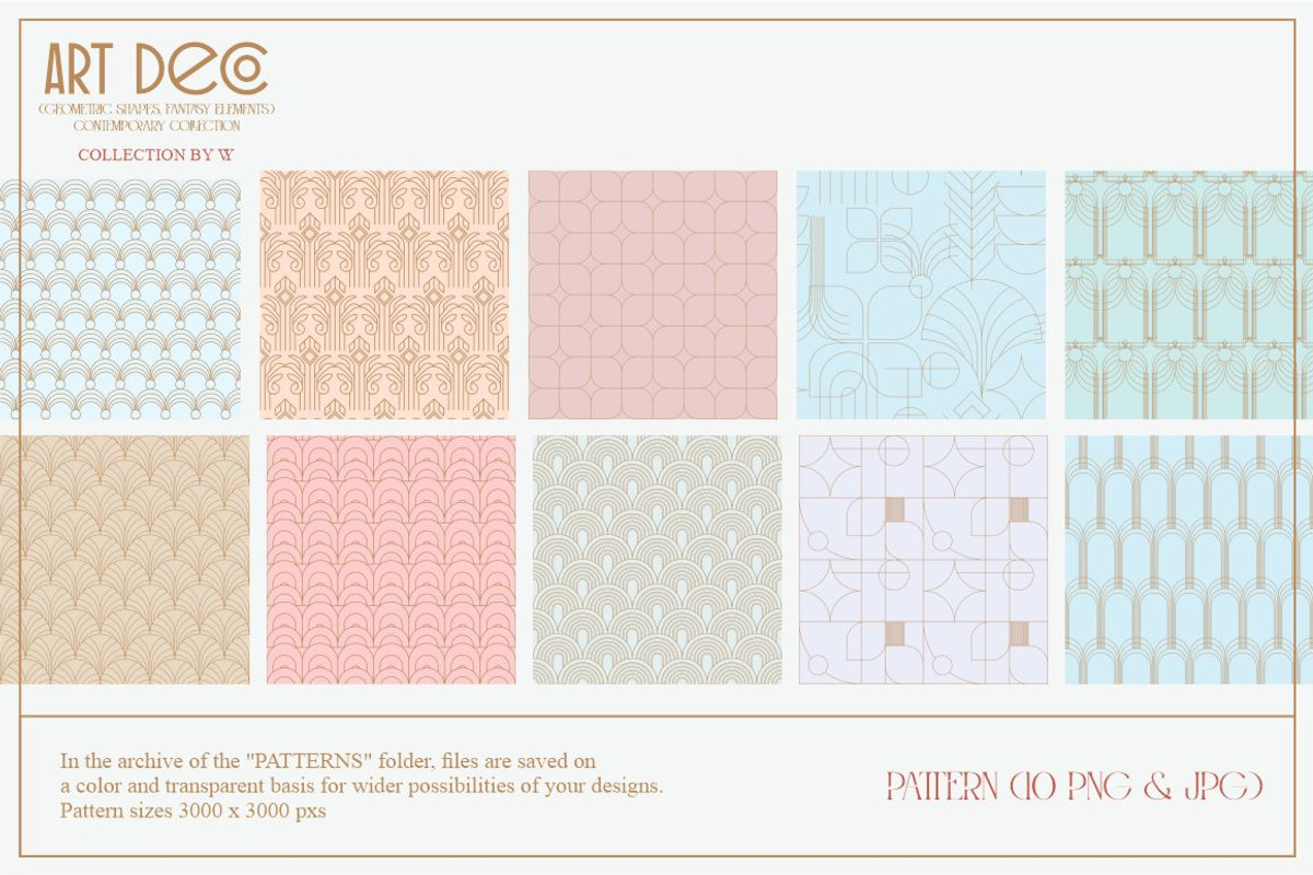 Art Deco Fantasy, a Background Graphic by Collection by VY (Photo 7 of 15)