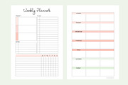 Weekly Planner A5 Inserts, a Stationery Template by EasyLifePlanners (Thumbnail 4 of 5)