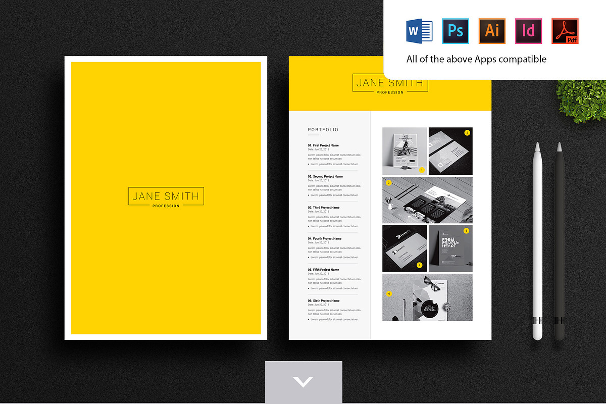 Clean Resume / CV preview 2