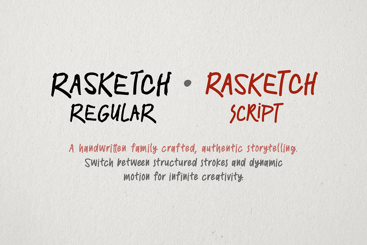 RASKETCH, a Handwritten Font by BBtypeStudios (Photo 2 of 16)