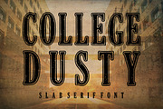College Dusty – Vintage Font, a Slab Serif Font by Limited.studio (Thumbnail 1 of 5)