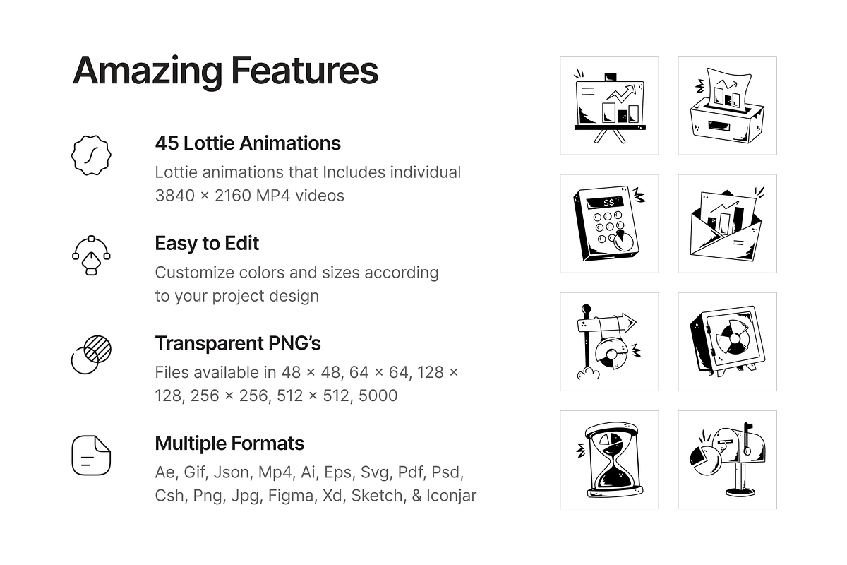 Animated Statistics Doodles, a Solid Icon by Prosymbols (Photo 2 of 7)