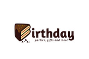 Birthday Cake Logo Template, a Branding & Logo Template by Zlaws (Thumbnail 1 of 5)