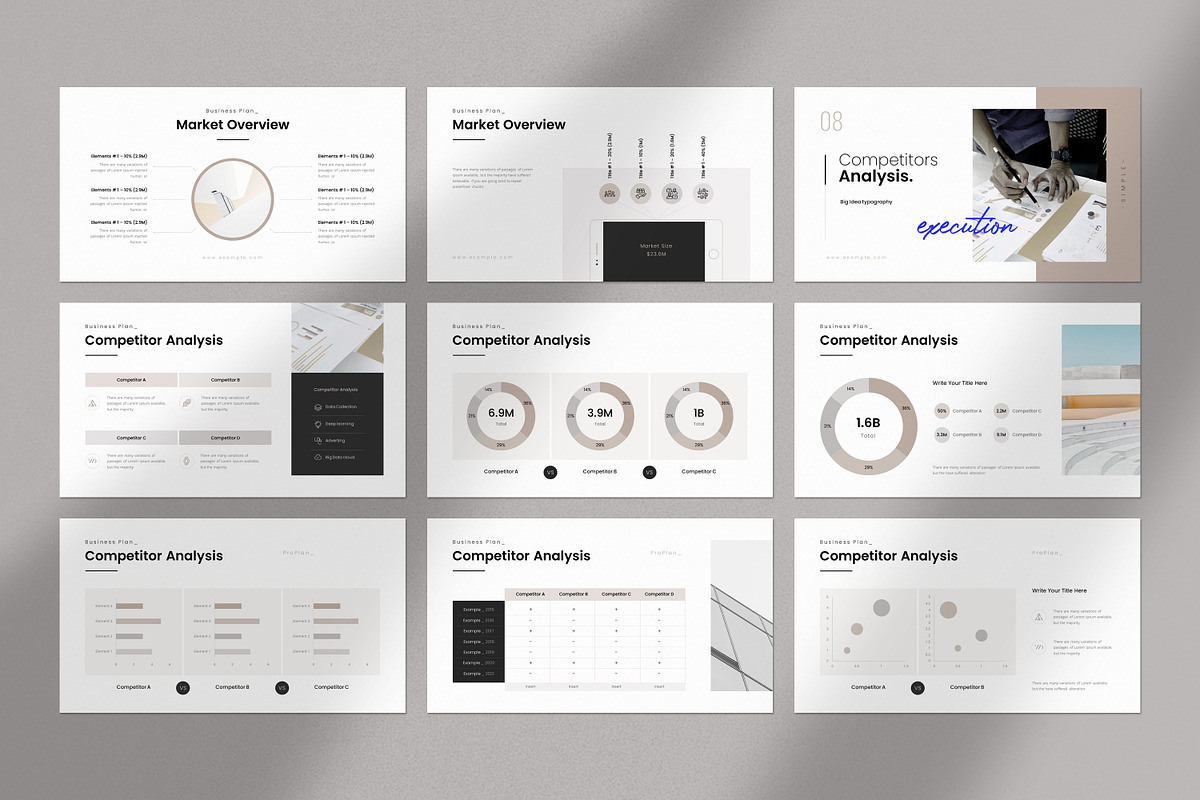 Business Plan PowerPoint Template, a Presentation Template by GoldenPixelStudio (Photo 16 of 27)
