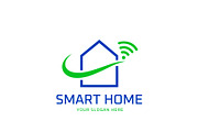 Smart Home Logo Design Template, a Branding & Logo Template by HueNestify (Thumbnail 1 of 3)