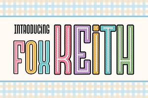 Fox Keith: 5 Font Styles, a Handwritten Font by Fox7 By Rattana