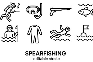 Explore the art of spearfishing with, an Animal Illustration by ZinetroN